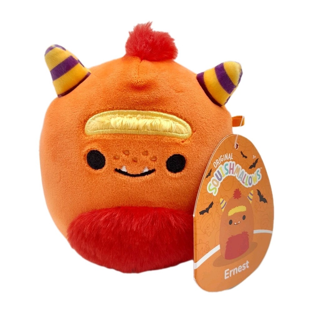 Squishmallows Ernest Orange Monster Halloween Plush 5" 2023 Special Edition NWT